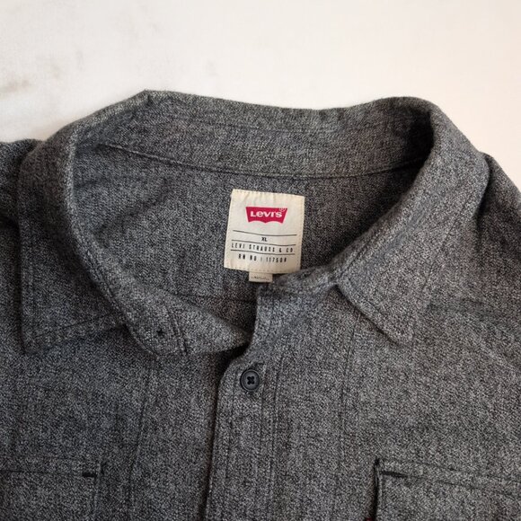 Levi's‎ Men's Gray Long Sleeve Button-Down Shirt XL - Picture 3 of 10